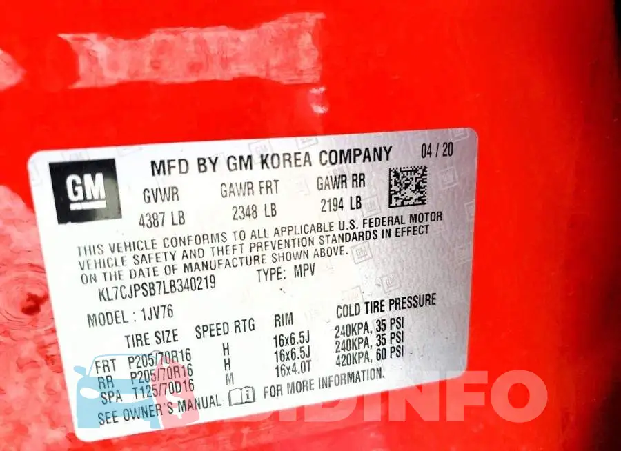 KL7CJPSB7LB340219 Photo# 13