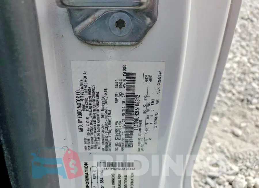 1FATP8UH2L5106342 Photo# 12