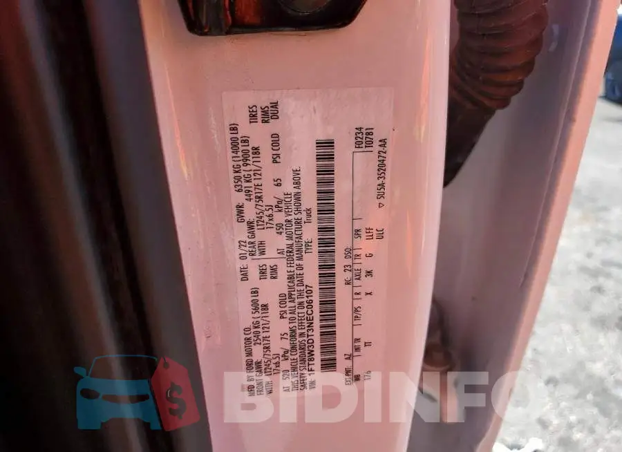 1FT8W3DT3NEC06107 Photo# 12