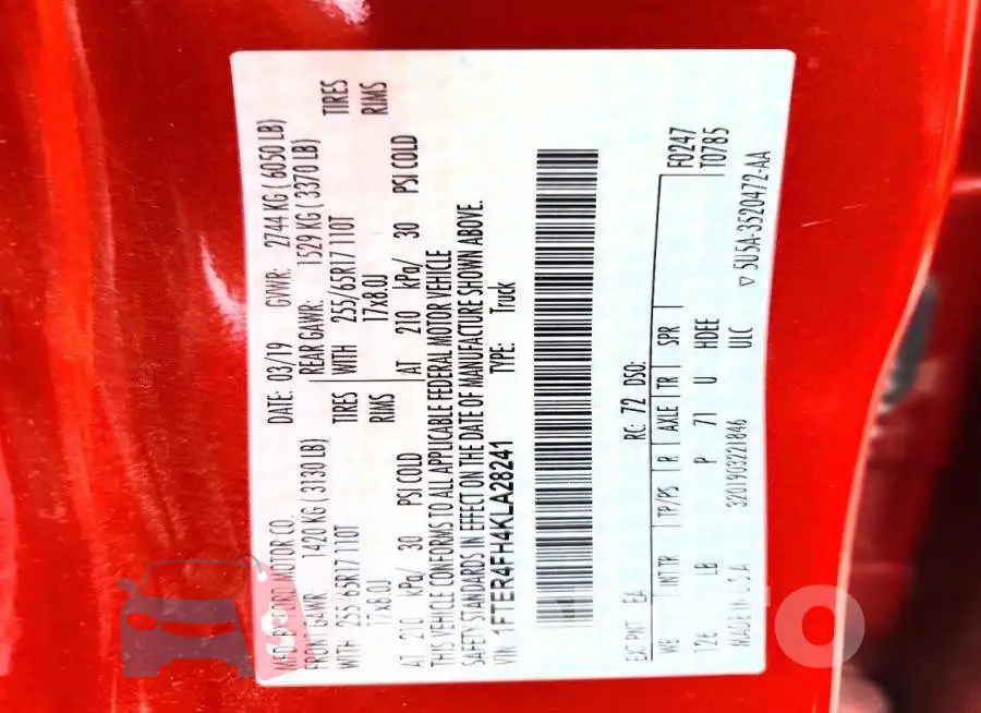 1FTER4FH4KLA28241 Photo# 13