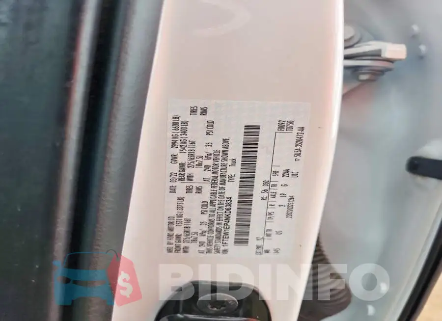 1FTEW1EP4NKD63834 Photo# 12