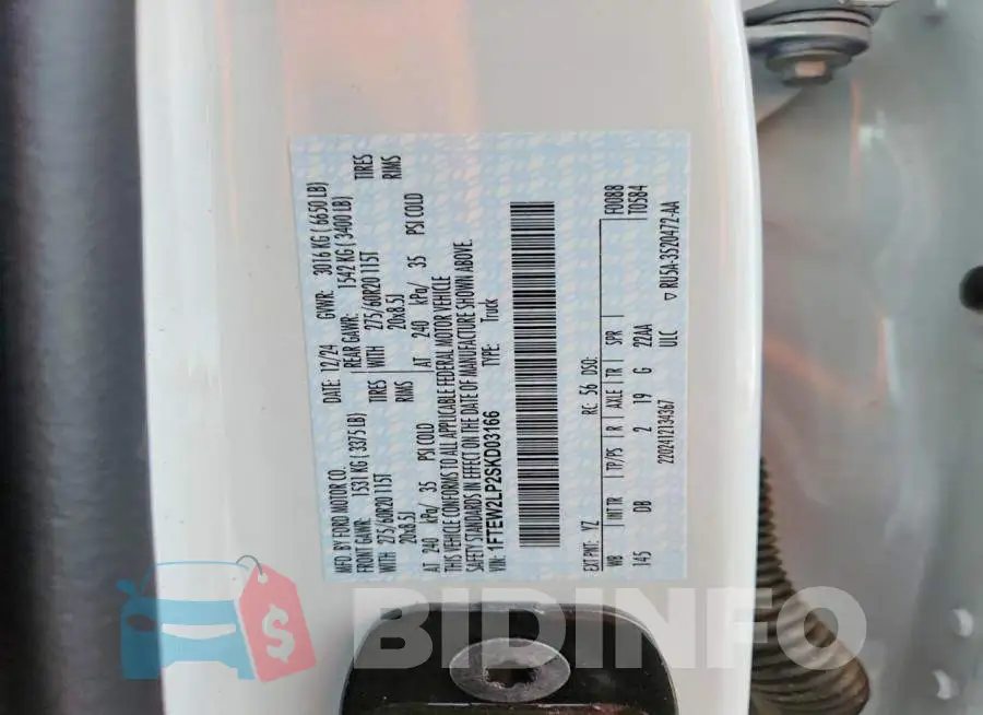 1FTEW2LP2SKD03166 Photo# 12