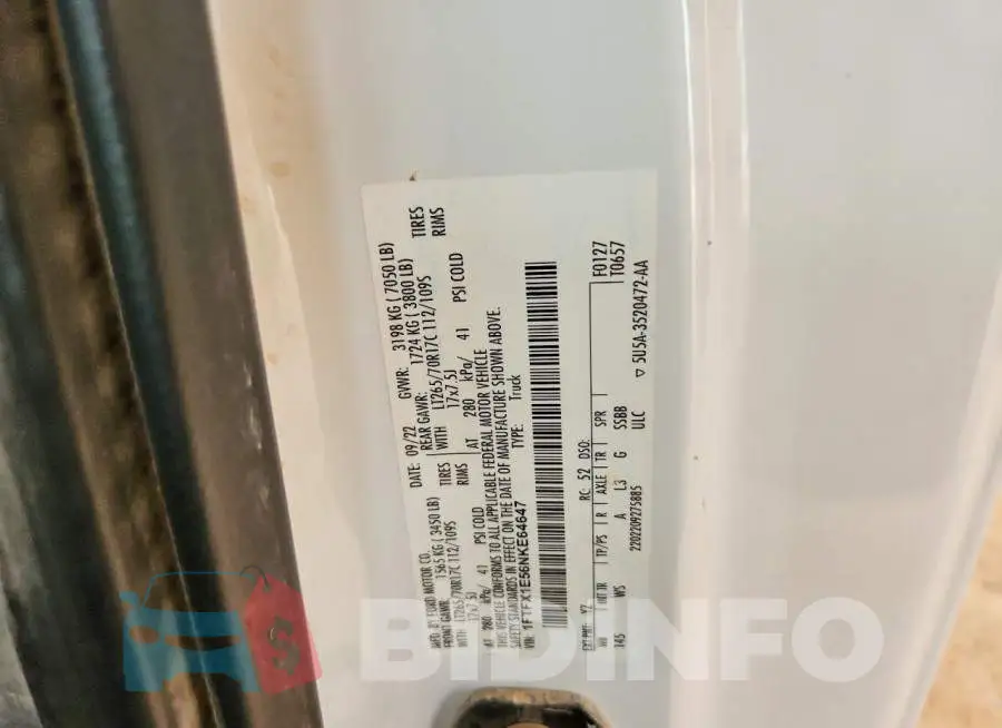 1FTFX1E56NKE64647 Photo# 12