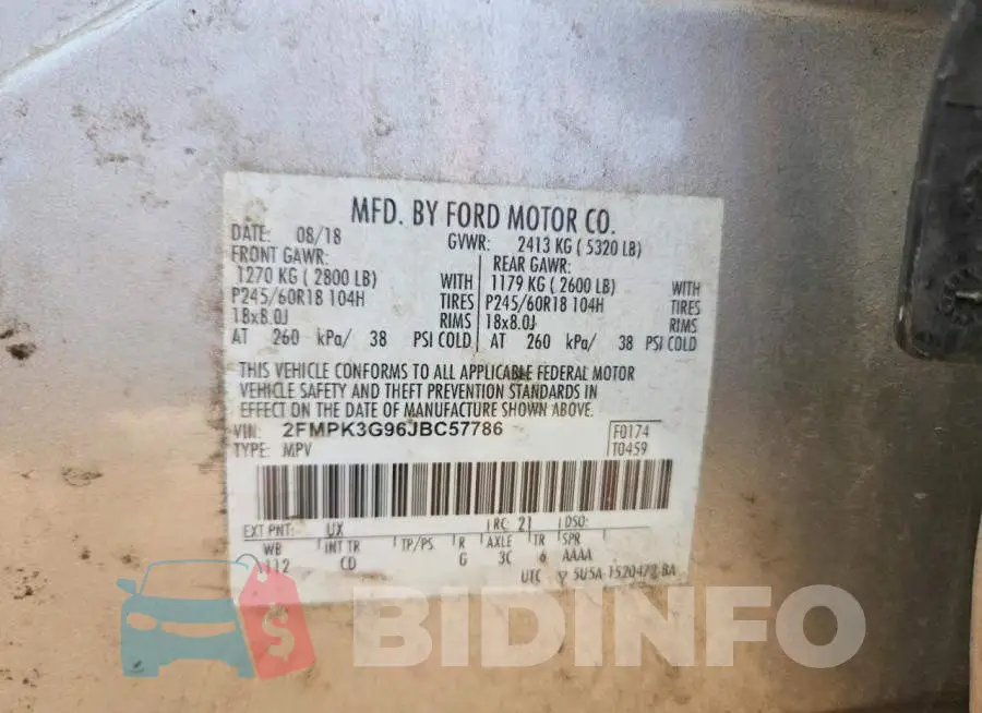 2FMPK3G96JBC57786 Photo# 14