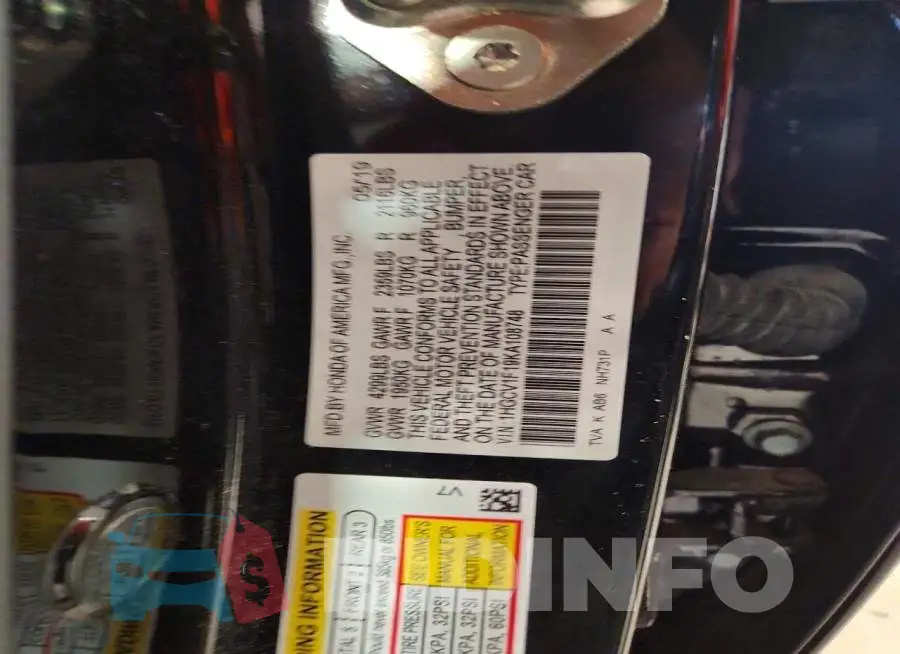 1HGCV1F19KA108748 Photo# 12