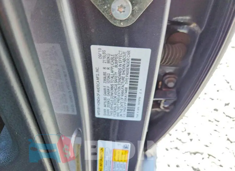 1HGCV1F3XKA174498 Photo# 12