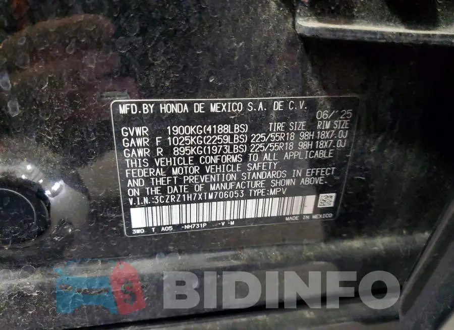 3CZRZ1H7XTM706053 Photo# 13