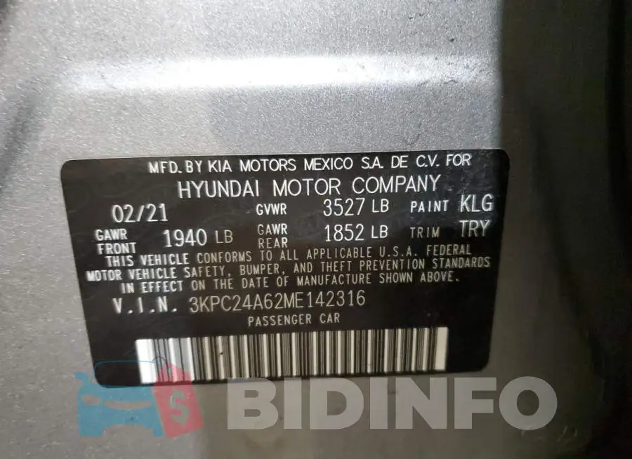 3KPC24A62ME142316 Photo# 12
