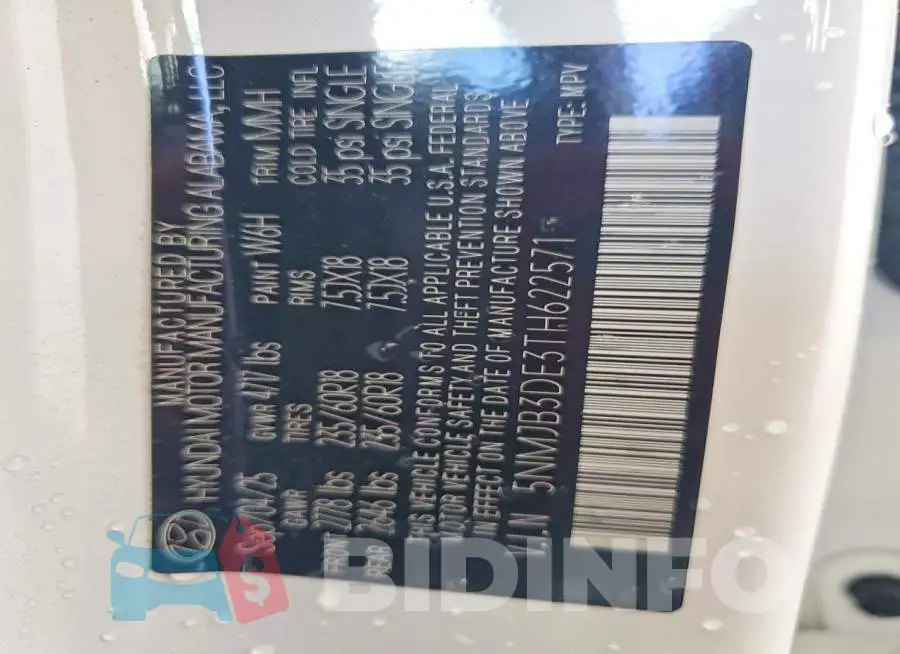 5NMJB3DE3TH622571 Photo# 13