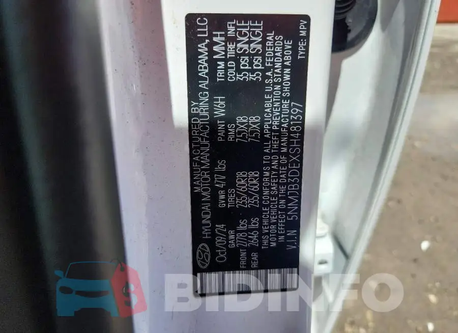 5NMJB3DEXSH481397 Photo# 13