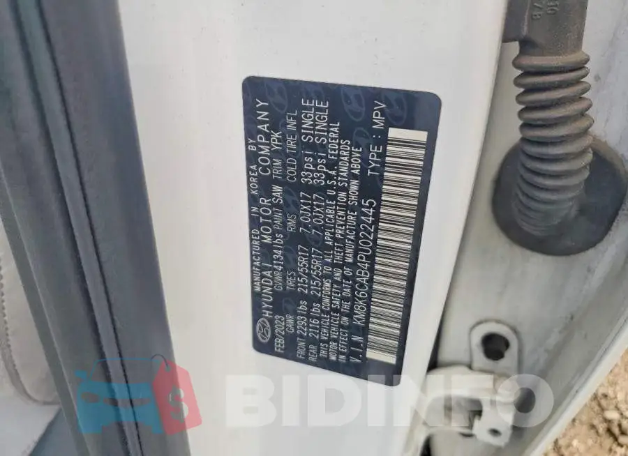 KM8K6CAB4PU022445 Photo# 13