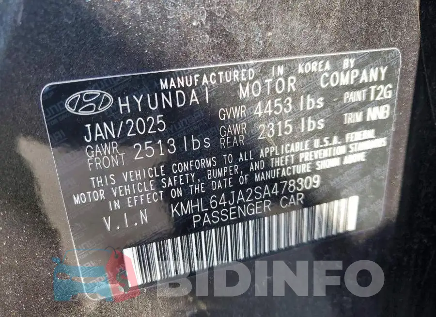 KMHL64JA2SA478309 Photo# 12
