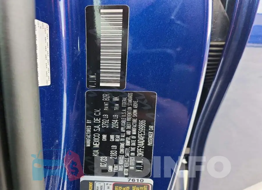 3KPF24AD4PE599886 Photo# 13