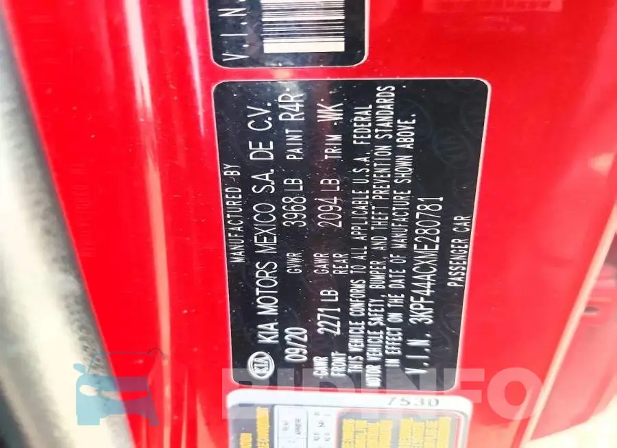 3KPF44ACXME280781 Photo# 12