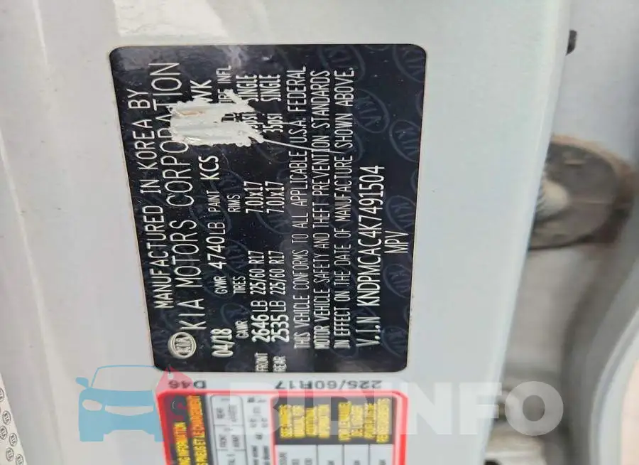 KNDPMCAC4K7491504 Photo# 12