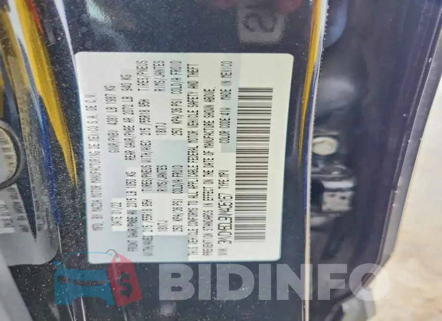 3MVDMBDL9NM405167 Photo# 13
