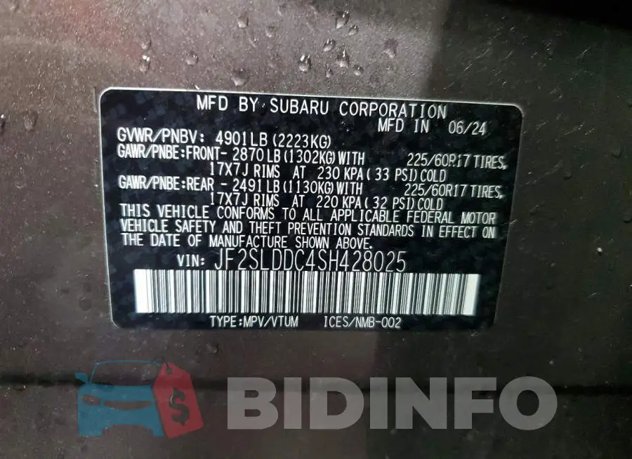 JF2SLDDC4SH428025 Photo# 12