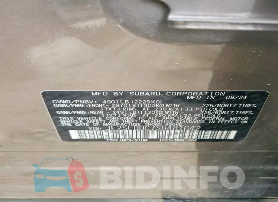 JF2SLDDC7SH481642 Photo# 14