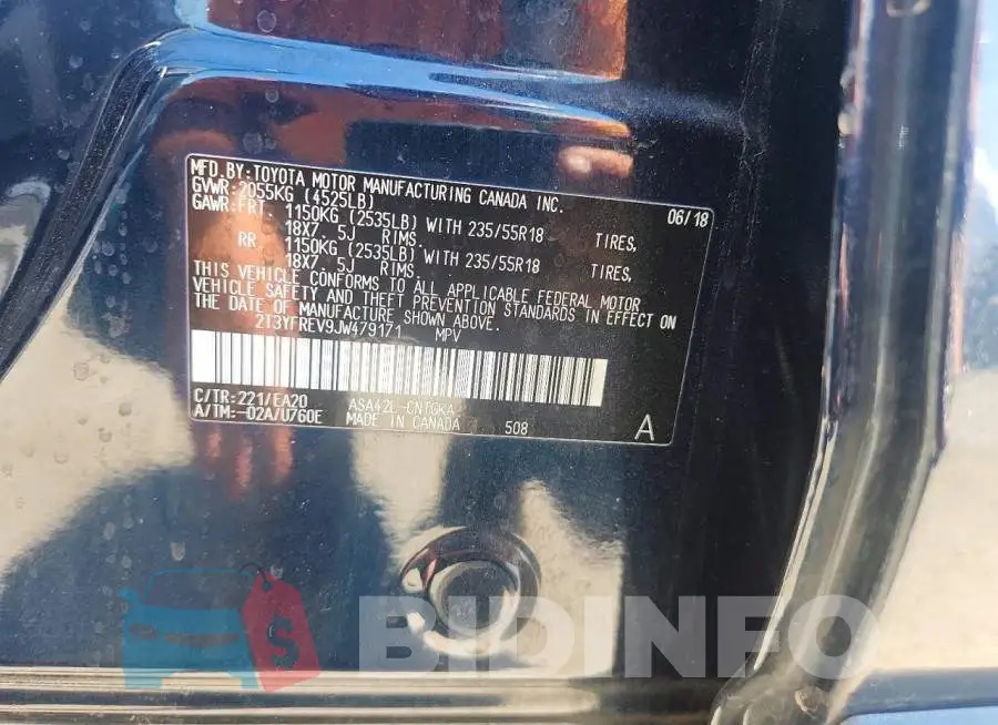 2T3YFREV9JW479171 Photo# 13