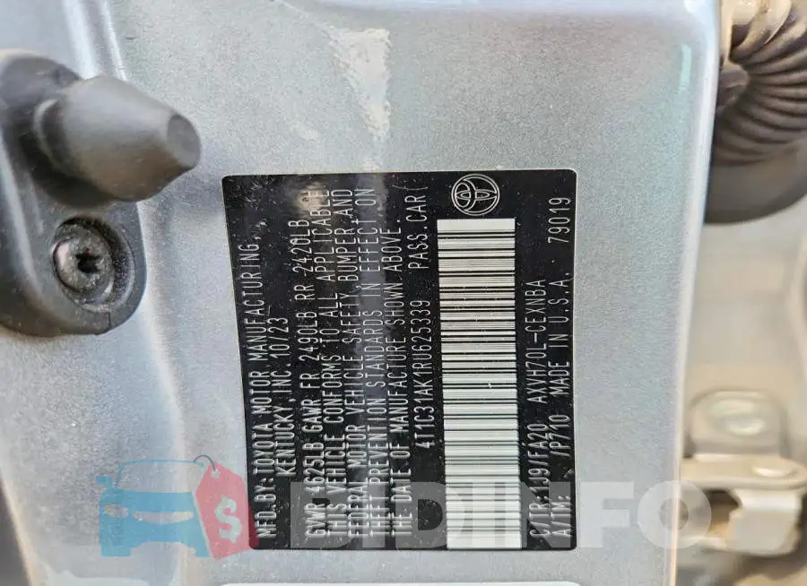 4T1C31AK1RU625339 Photo# 12
