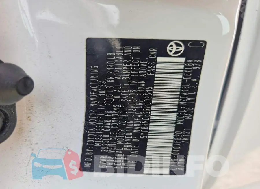 5YFB4MDE2RP099515 Photo# 12