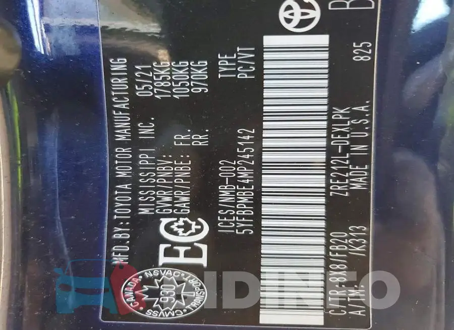 5YFBPMBE4MP245142 Photo# 13