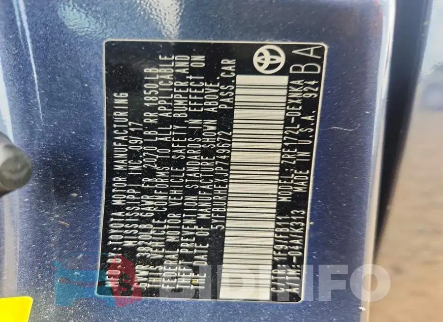 5YFBURHEXJP749672 Photo# 12