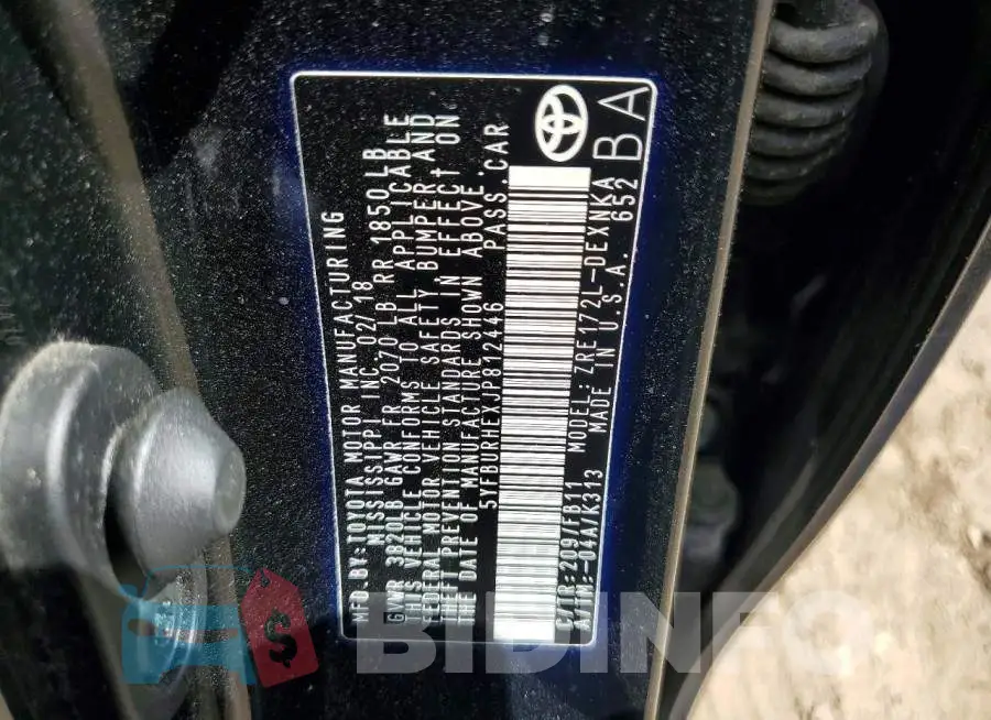 5YFBURHEXJP812446 Photo# 12