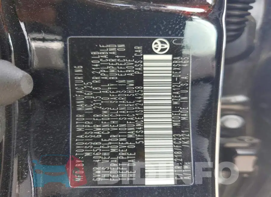 5YFS4MCE1SP244258 Photo# 12