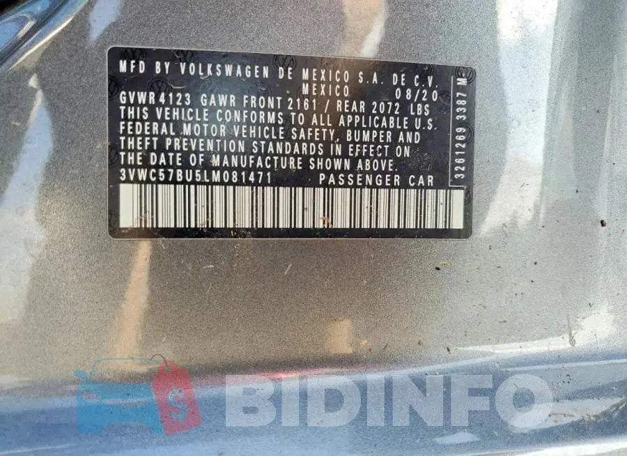 3VWC57BU5LM081471 Photo# 12