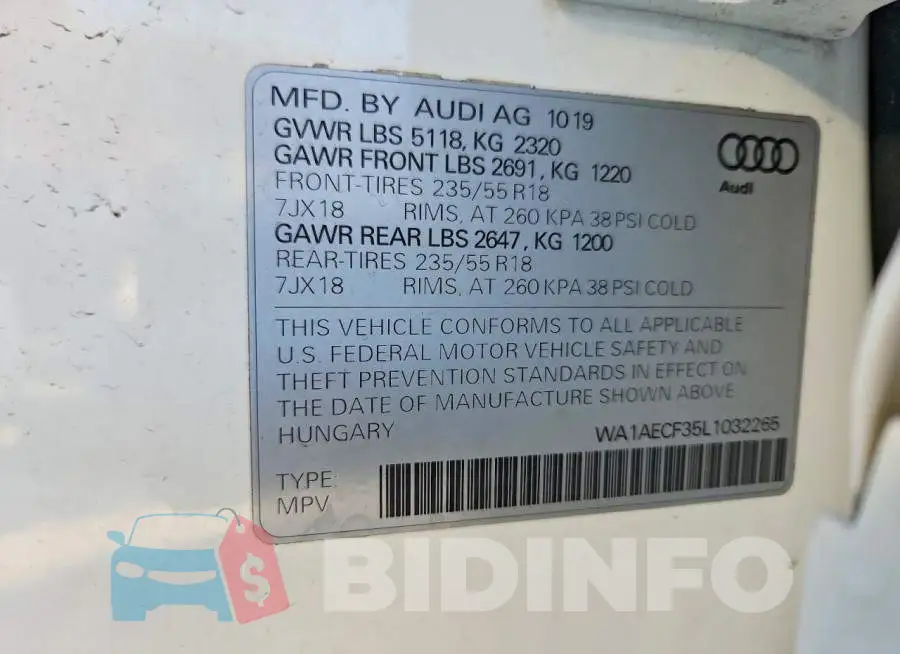 WA1AECF35L1032265 Photo# 13