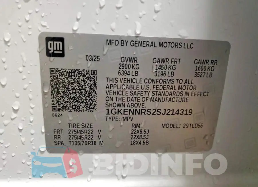 1GKENNRS2SJ214319 Photo# 14
