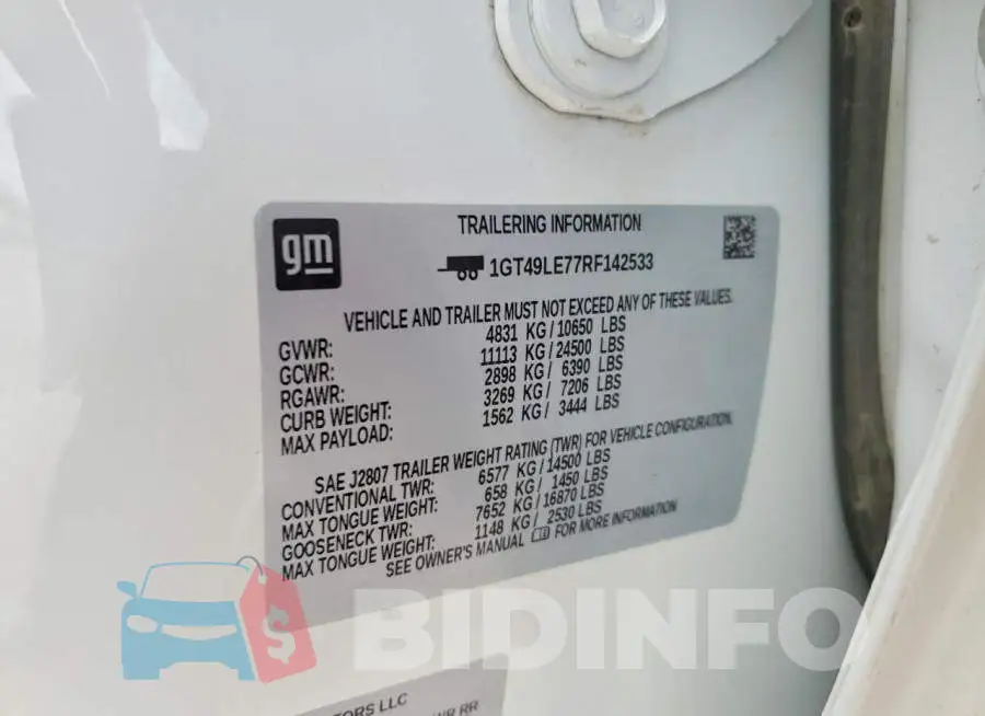 1GT49LE77RF142533 Photo# 12