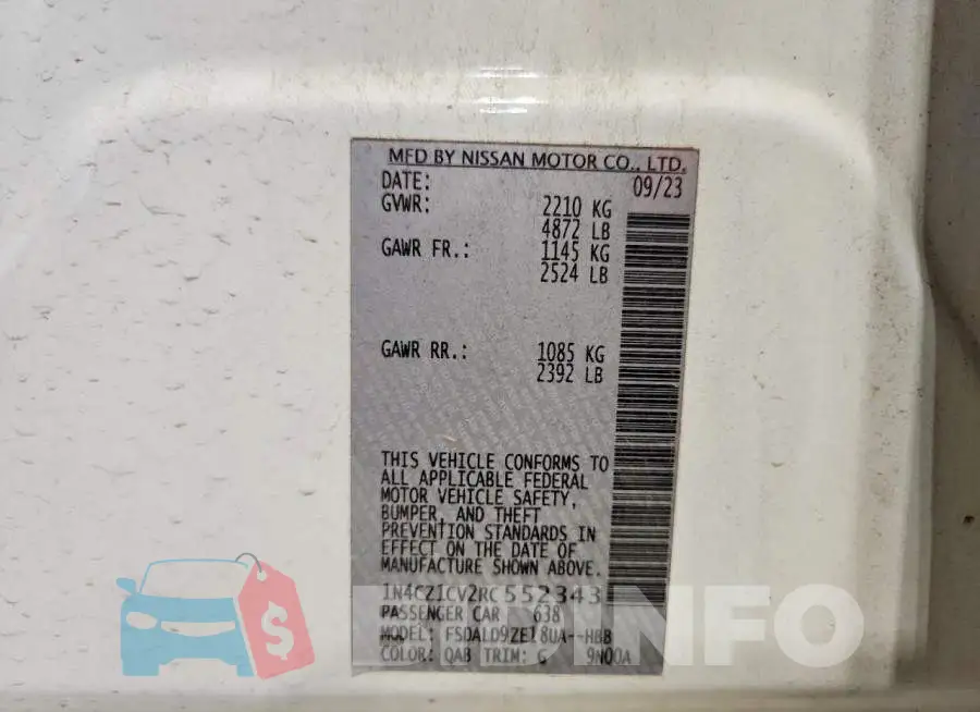 1N4CZ1CV2RC552343 Photo# 12