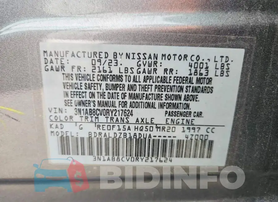 3N1AB8CV0RY217624 Photo# 12