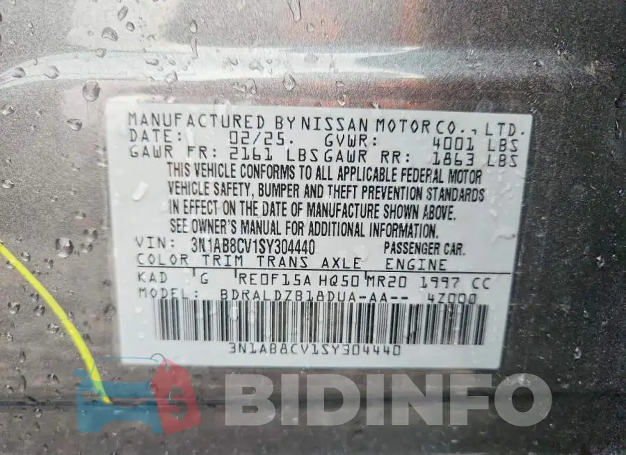 3N1AB8CV1SY304440 Photo# 13