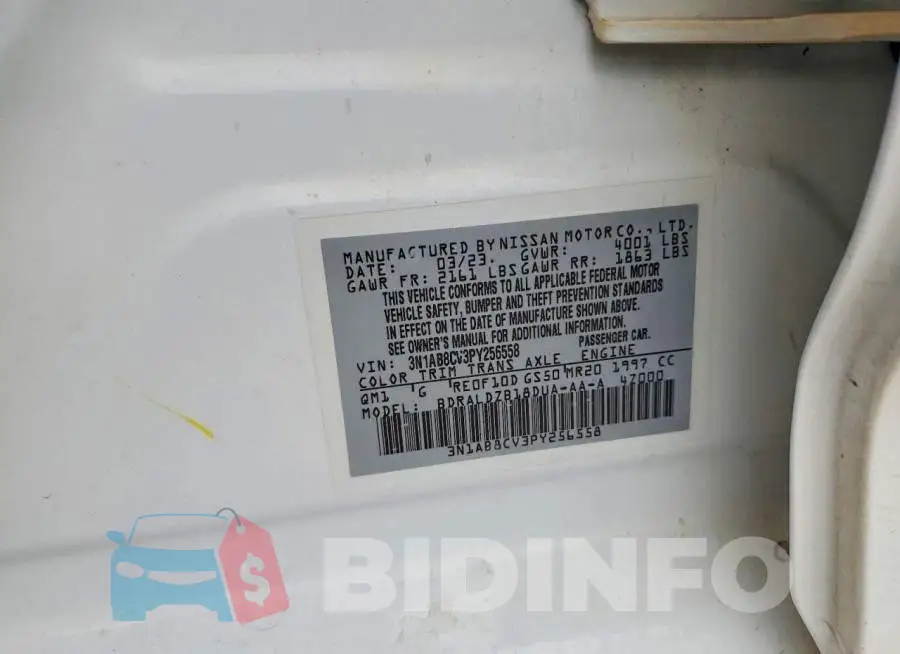 3N1AB8CV3PY256558 Photo# 13