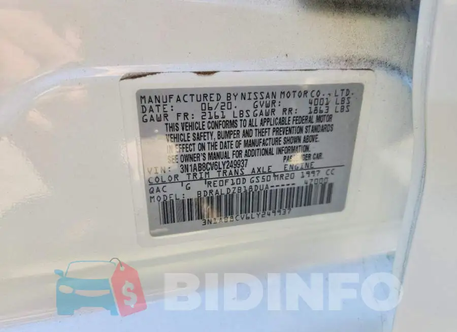 3N1AB8CV6LY249937 Photo# 12