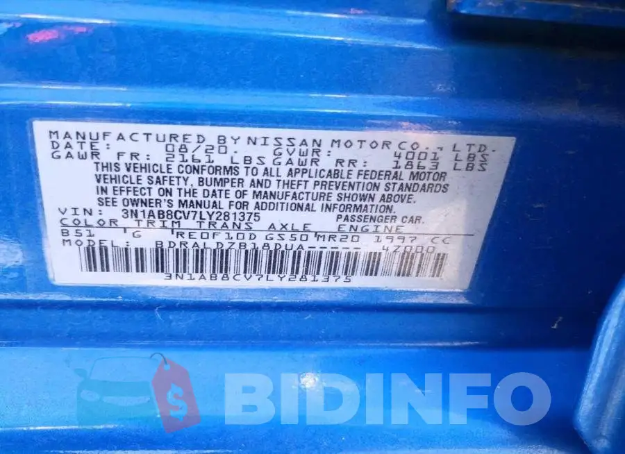 3N1AB8CV7LY281375 Photo# 12