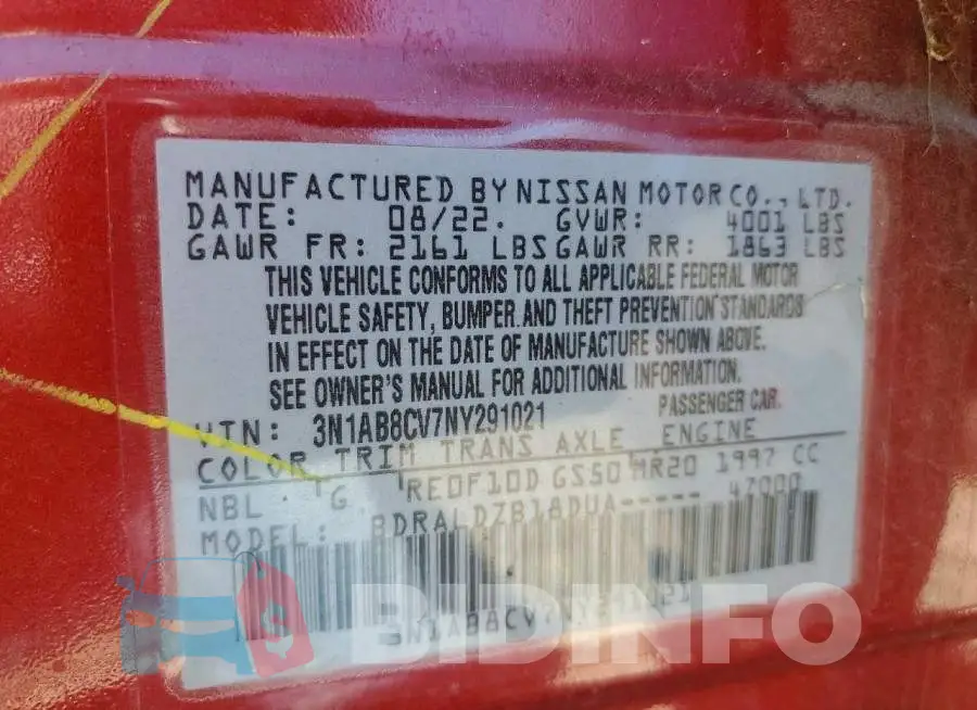 3N1AB8CV7NY291021 Photo# 12