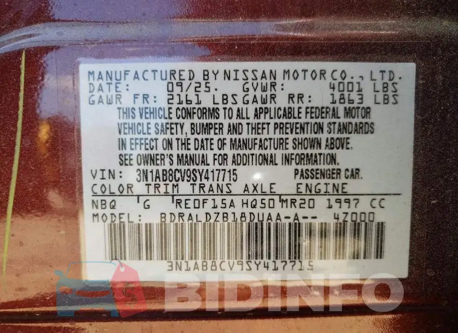 3N1AB8CV9SY417715 Photo# 12