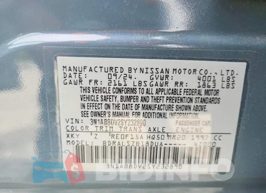 3N1AB8DV2SY232890 Photo# 12