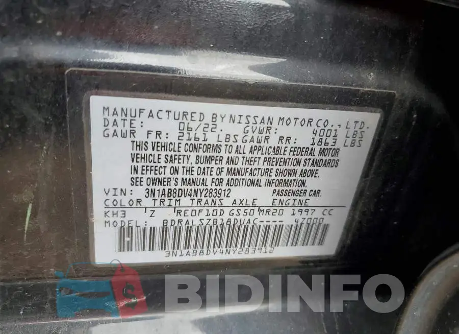 3N1AB8DV4NY283912 Photo# 12