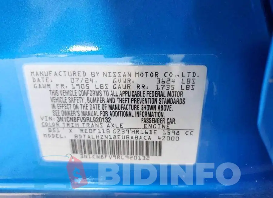 3N1CN8FV9RL920132 Photo# 12