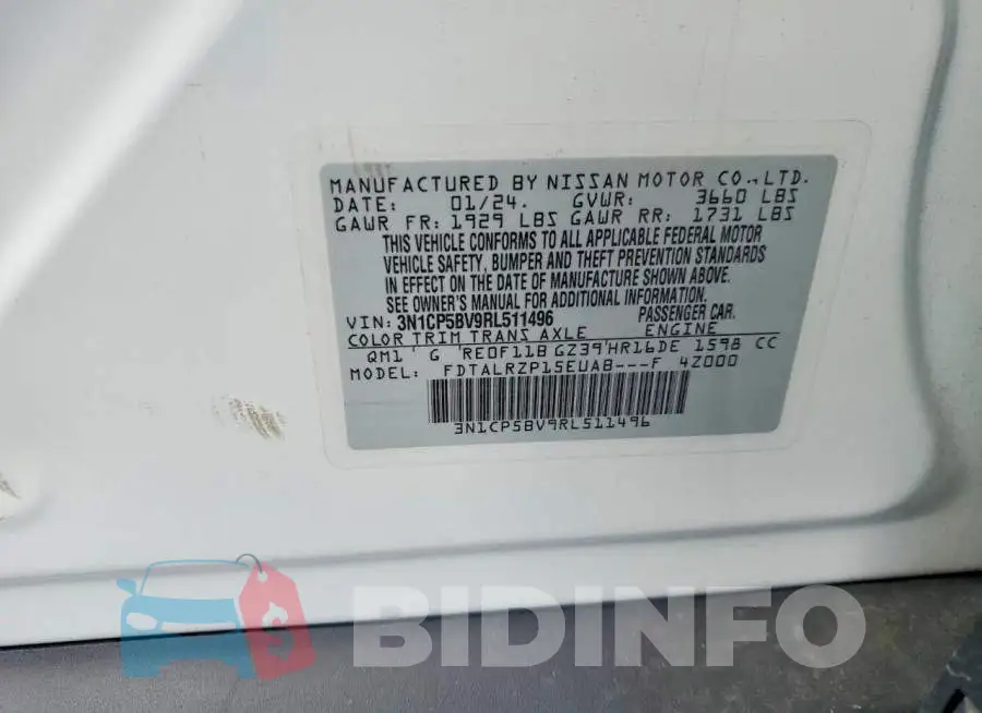 3N1CP5BV9RL511496 Photo# 13