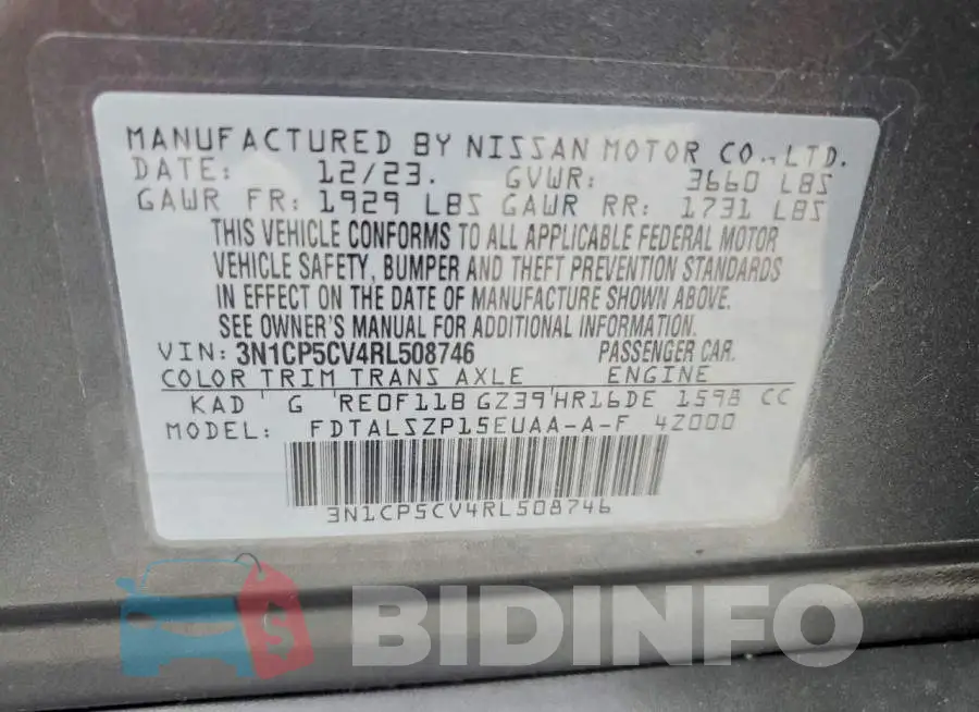 3N1CP5CV4RL508746 Photo# 13