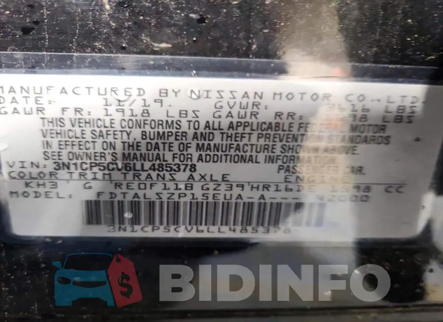 3N1CP5CV6LL485378 Photo# 13
