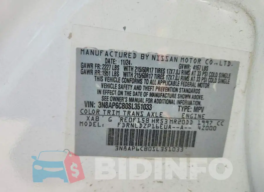 3N8AP6CB0SL351033 Photo# 13