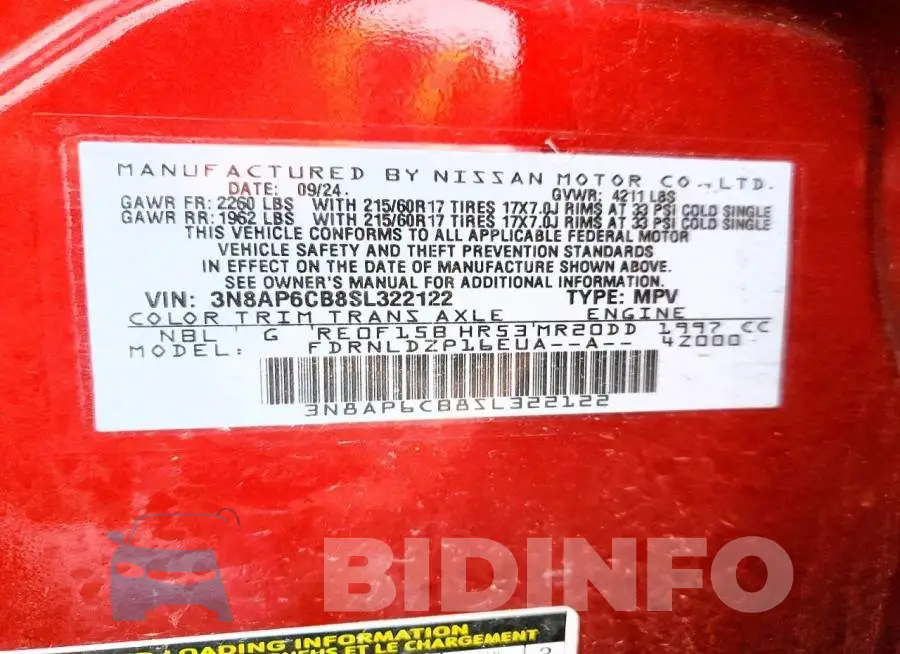 3N8AP6CB8SL322122 Photo# 13