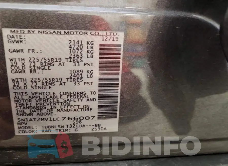 5N1AT2MV1LC766007 Photo# 13